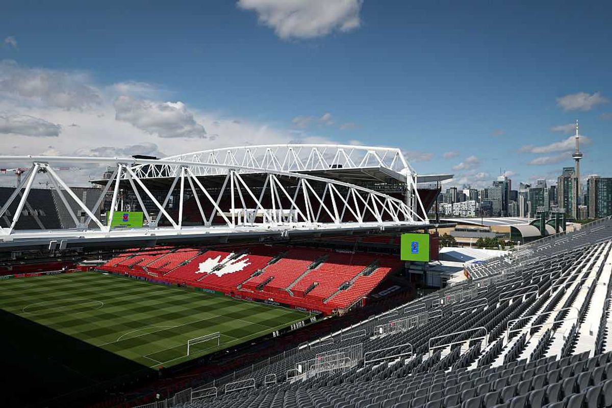 A view inside the Toronto Stadium prior to the FIFA World Cup 2026