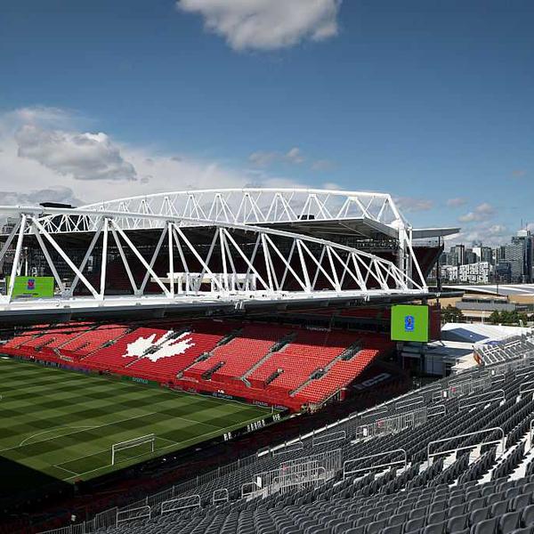 A view inside the Toronto Stadium prior to the FIFA World Cup 2026