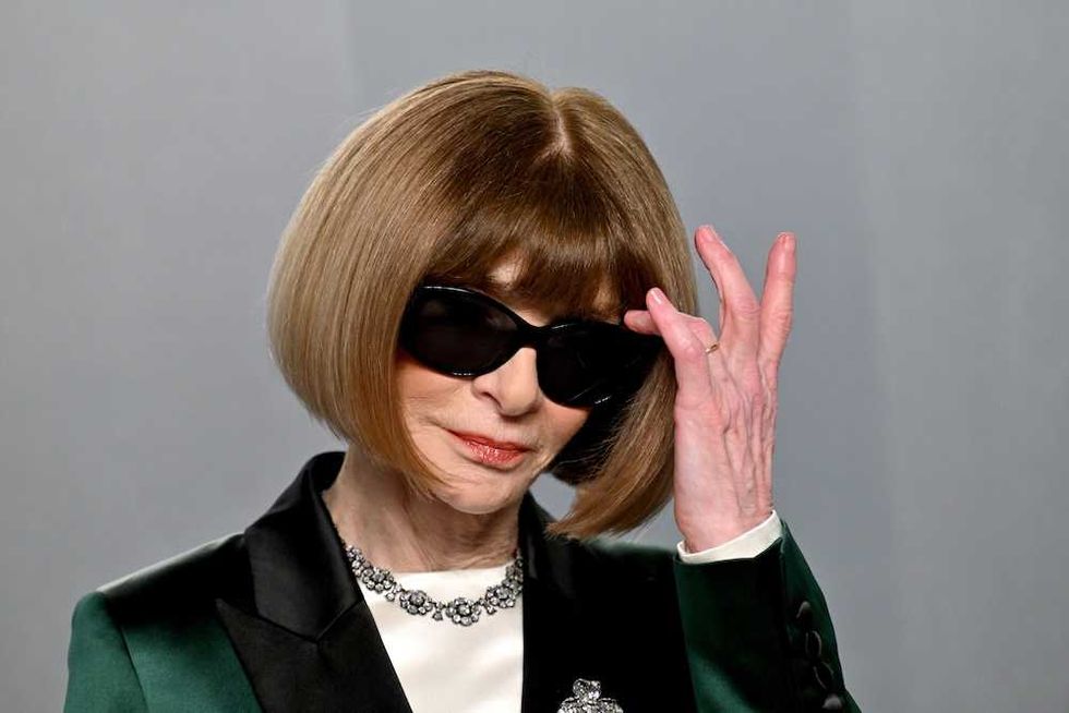 Anna Wintour in her signature sunglasses