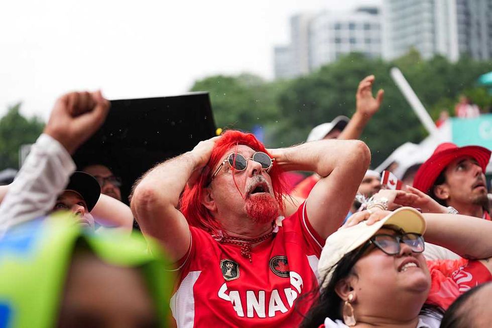 Canadian World Cup fans gather to watch a game