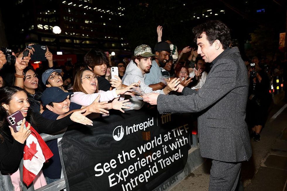 Jay Baruchel greets fans at the 2026 Toronto Film Festival