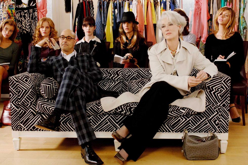 Stanley Tucci and Meryl Streep in The Devil Wears Prada