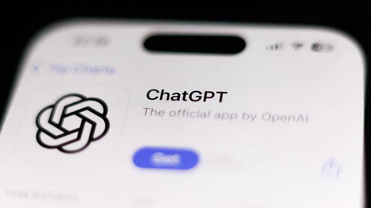 The ChatGPT app displayed on an iPhone