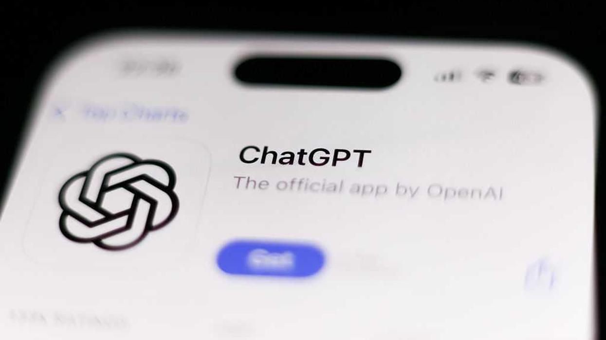The ChatGPT app displayed on an iPhone