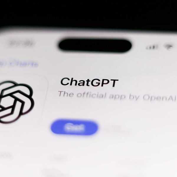 The ChatGPT app displayed on an iPhone