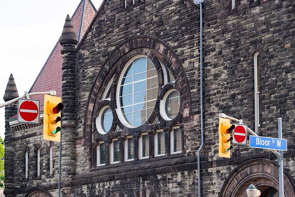 The outside of the old Bloor Street United church in Toronto